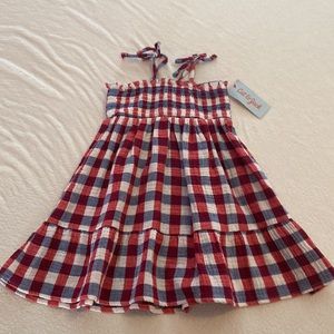 NWT 3T Plaid, Patriotic Summer Dress